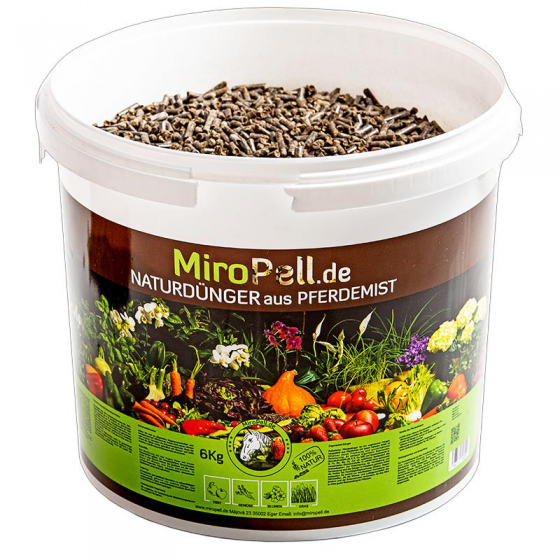 Natural fertilizer 6 kg in a practical reusable bucket